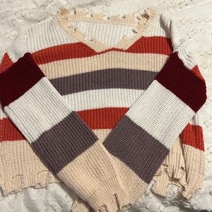 super cute striped sweater🤍